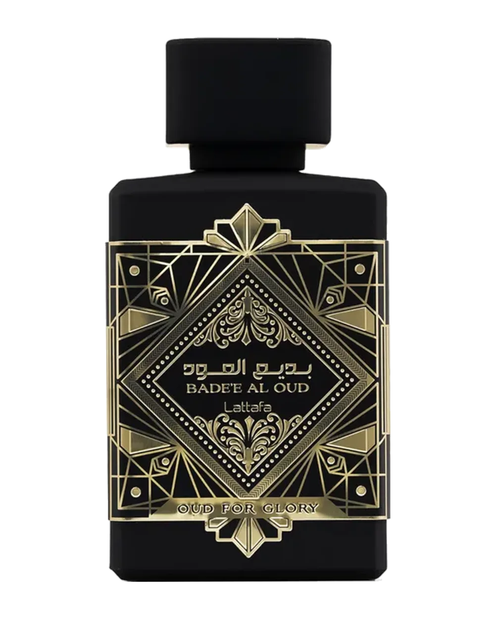 Lattafa Oud for Glory perfume bottle